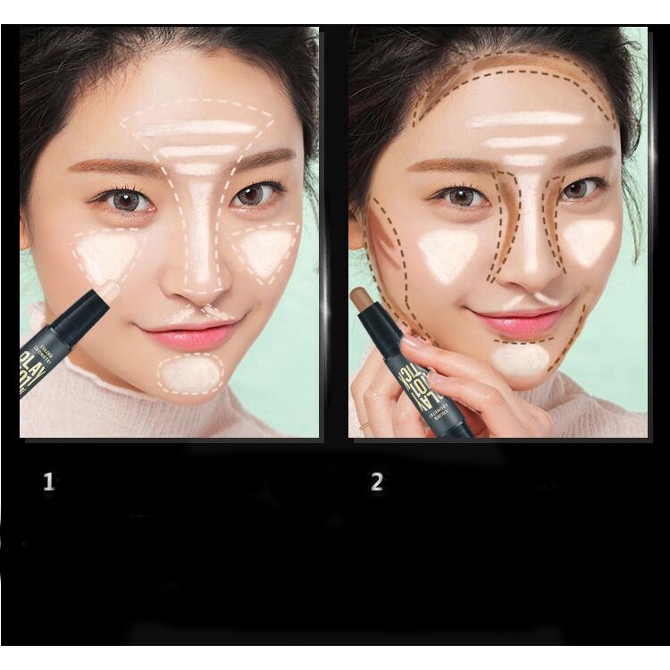 Phấn bắt sáng dạng thỏi kiêm đánh khối che khuyết điểm cải thiện lớp trang điểm
