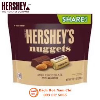 [DATE MỚI] Socola Hershey Sữa Hạnh Nhân Hershey's Nuggets Milk Chocolate 286g