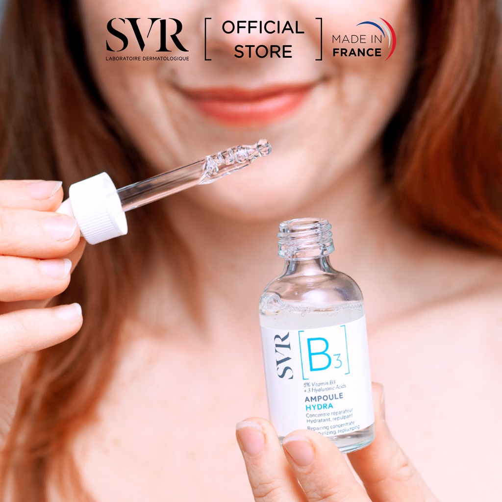 Tinh chất dưỡng da, ngăn ngừa nếp nhăn, phục hồi da và dưỡng ẩm cho da SVR [B3] Ampoule Hydra 30ml