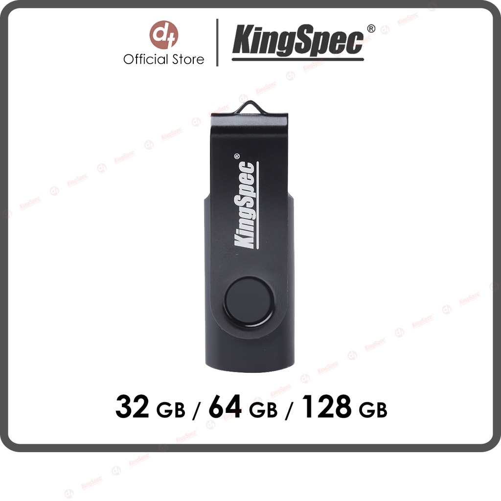 USB KingSpec 32GB / 64GB / 128GB USB 2.0 , thiết kế kim loại, Logo khắc Laser | USB-KS Series - Hàng Chính Hãng