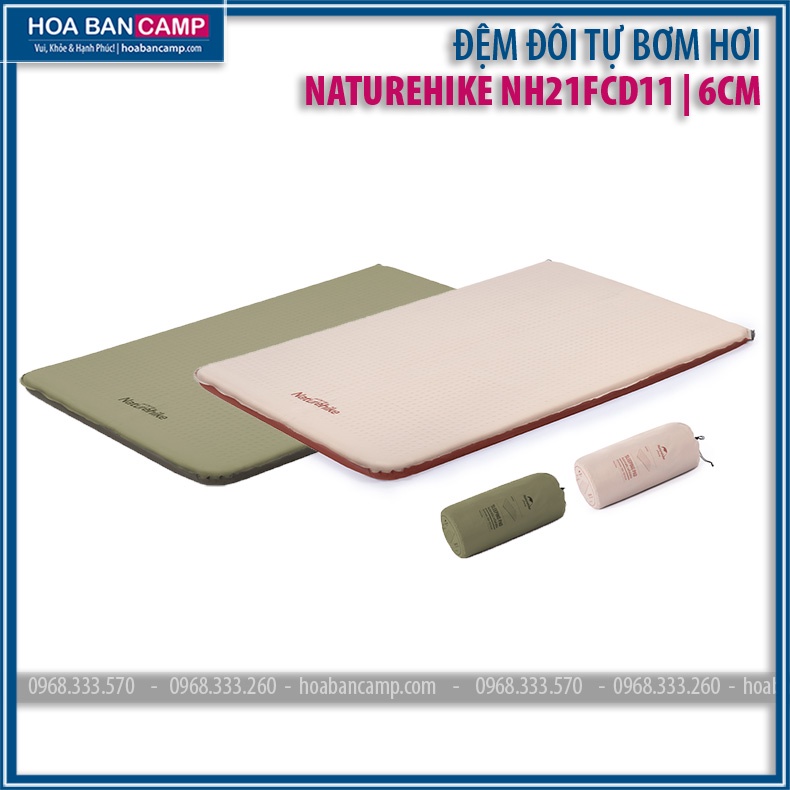 Đệm Đôi Tự Bơm Hơi NatureHike NH21FCD11 | 6cm