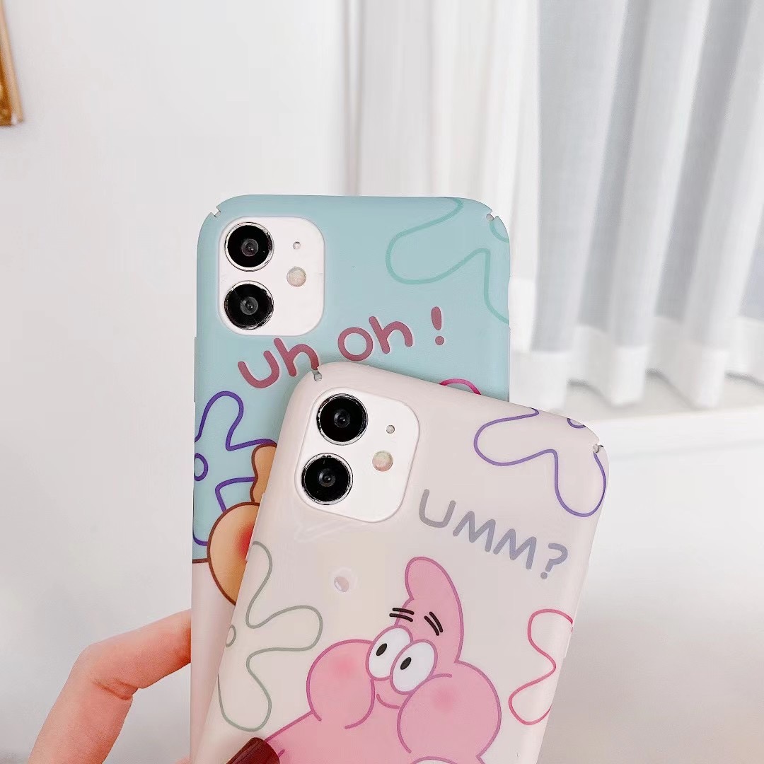 Huawei Y9s Y9 Prime 2019 Y9 2019 Nova 3 3i 3e Nova 4 4e Nova 5T Nova 7i Nova 7 Nova 7 Pro Nova 7SE Nova 8 Nova 8SE Honor 8X Honor 20 Lite Y7 Pro 2019 Cute Cartoon Sponge Patrick Star Hard PC Back Casing Case