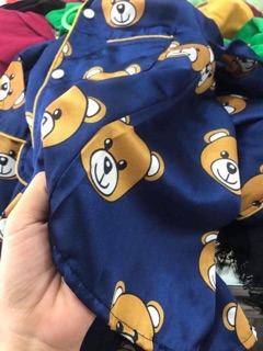 Pijama đùi thô lụa cho bé