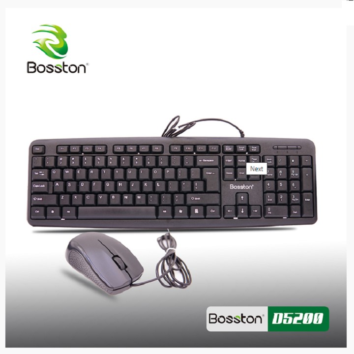 Combo bàn phím văn phòng + Chuột Bosston D5200