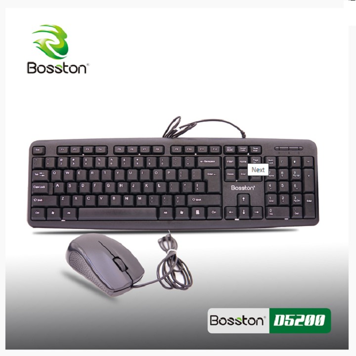 Combo bàn phím văn phòng + Chuột Bosston D5200 | BigBuy360 - bigbuy360.vn