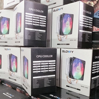 Quạt tản nhiệt CPU - Tản khí chính hãng Glowy - Tản tháp LED 7 màu GC63 & Quạt Case GC61- Bảo hành 6 tháng!!!