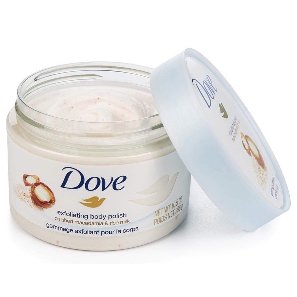 Tẩy tế bào chết Dove Exfoliating Body Scrub 225g (Bản Đức)