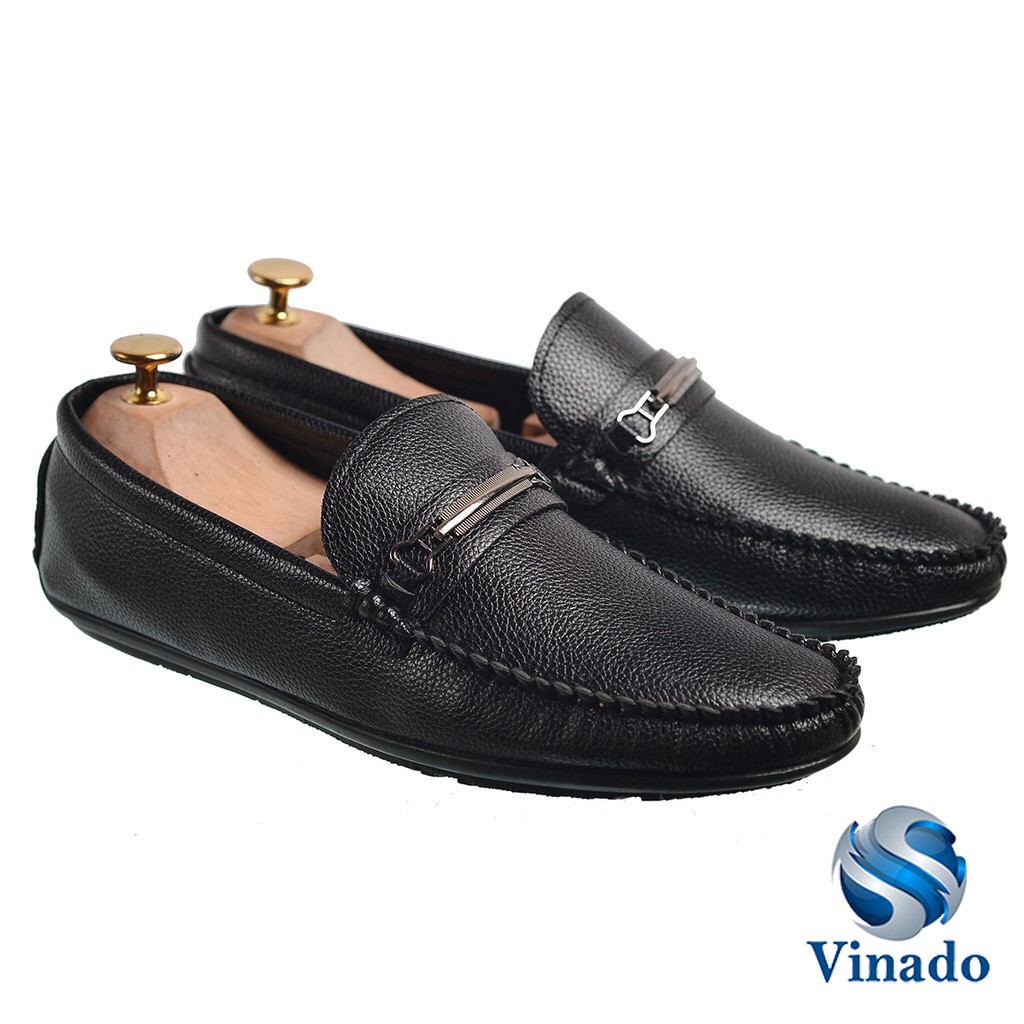 Giày Lười Mọi Thời Trang Màu Đen GM01