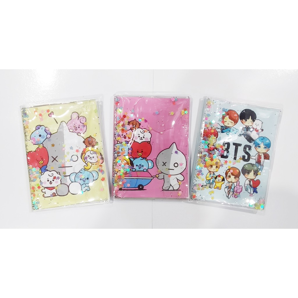 Sổ kim tuyến kpop army bangtan chibi SKI7 sổ planner sổ kế hoạch 14*10cm 80 trang sổ kế hoạch 100 ngày