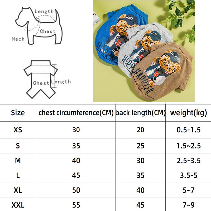 Áo Sweater Mùa Hè Dễ Thương Xinh Xắn Cho Thú Cưng