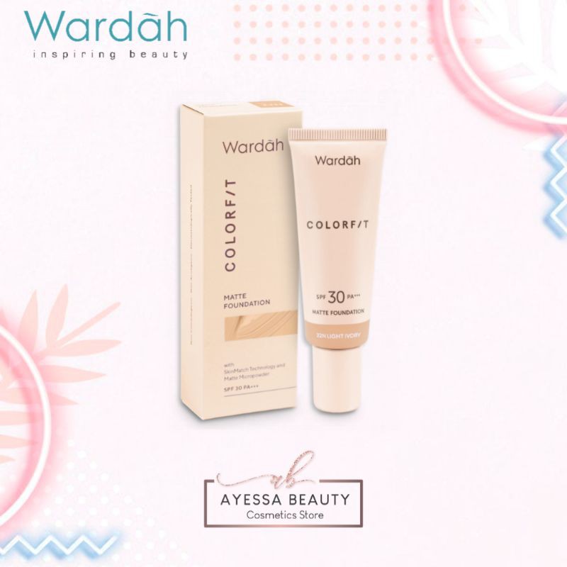 (hàng Mới Về) Kem Nền Chống Nắng Spf 30 Pa + + + 25ml Wardah Colorfit