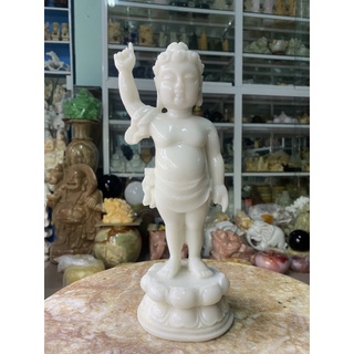 Tượng phật đản sanh đá đúc - cao 26.5cm