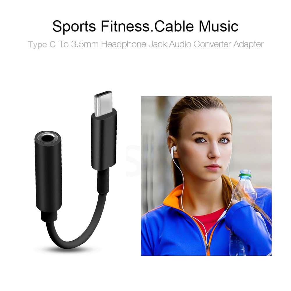 Đầu chuyển đổi âm thanh từ Type C sang Jack 3.5mm dùng cho Xiaomi, Huawei