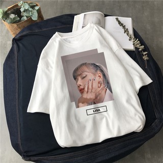 Áo thun Lisa Black pink Fan Kpop áo thun Unisex form rộng dành cho Blink