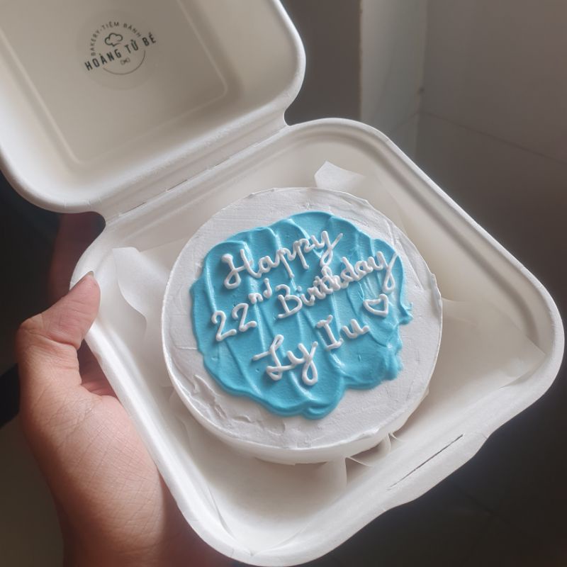 Bánh Kem Mini  - Bánh Sinh Nhật Mini - Decor kiểu speekled và chữ