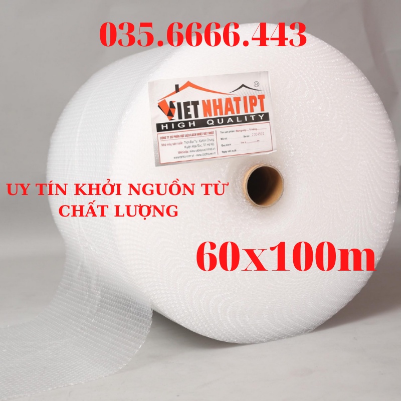 Cuộn Xốp Khí 60cmx100m , Bọc Chống Sốc, Xốp Nổ,xốp khí - Đóng Bọc Hàng - Chống Sốc Bóng Khí Xốp chống sốc