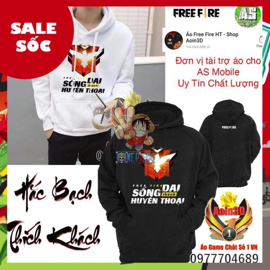 SALE HOT -   Áo Free Fire Rank Huyền Thoại - Áo Hoodie Shop Aoin3D  / sp bán chạy