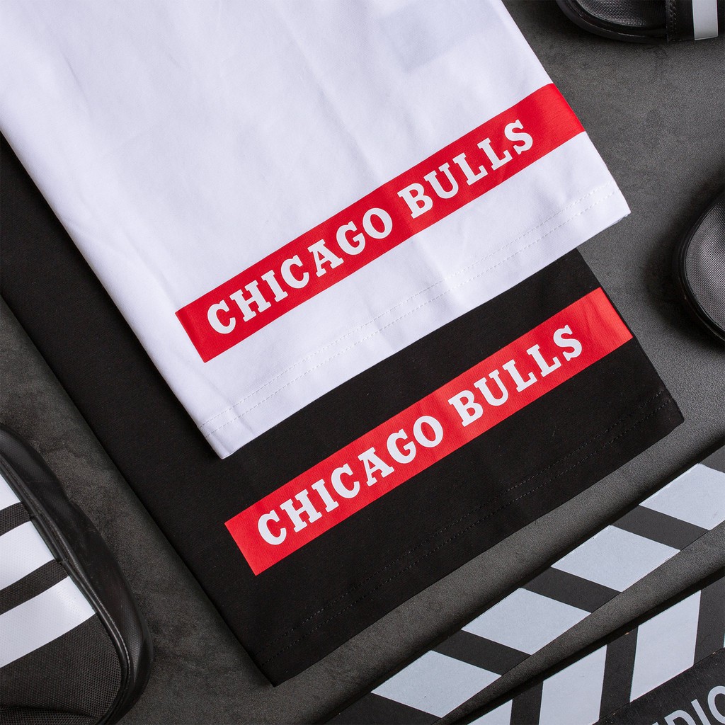 Áo thun lạnh in hình CHICAGO BULLS , chất thun vải cotton co giãn mát lạnh form slim fit [𝐅𝐑𝐄𝐄 𝐒𝐇𝐈𝐏]❤️