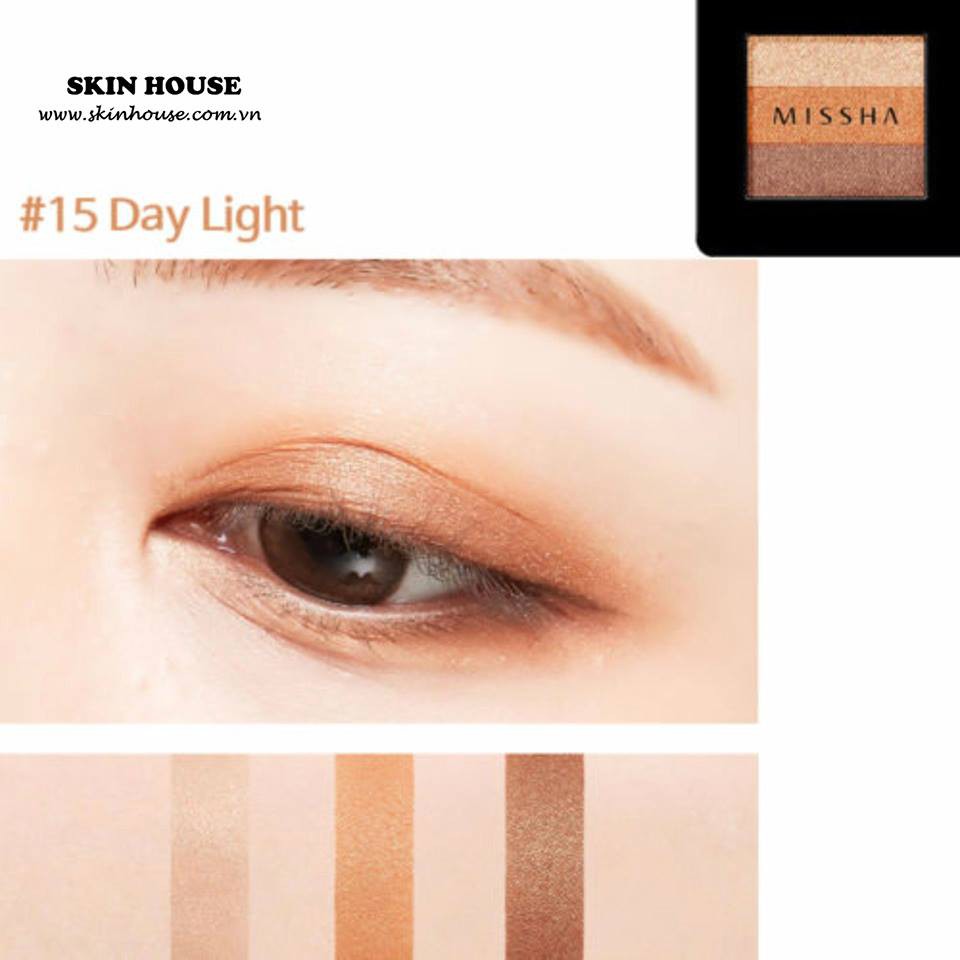 [Mã INCU10SEP giảm 15K đơn 50K] PHẤN MẮT 3 MÀU MISSHA THE STYLE TRIPLE PERFECTION SHADOW️