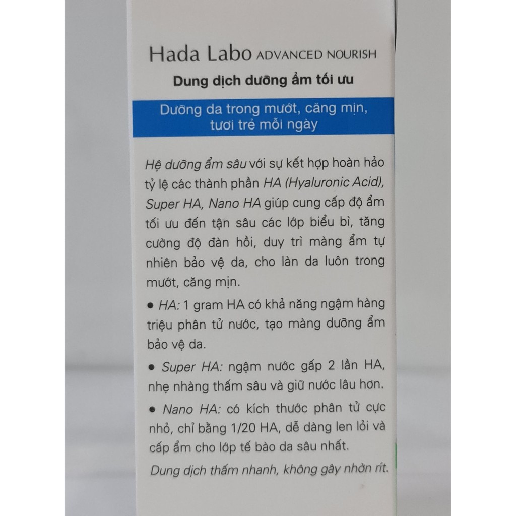 Dung Dịch Dưỡng Ẩm Tối Ưu HADA LABO 100ml