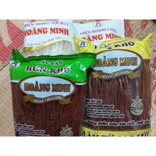 Combo đủ bộ bún phở miến Hoàng Minh 500gr bún lứt+ 500 phở lứt+500gr miến dong sợi rút+300gr miến khoai lang bao bì mới
