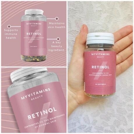Viên uống Retinol - Collagen - Hyaluronic acid - Omega 3 6 Myvitamins
