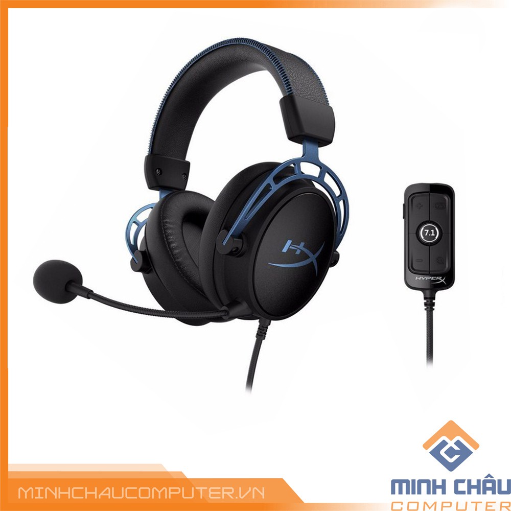 Tai nghe Kingston HyperX Cloud Alpha S Blue âm thanh ảo 7.1