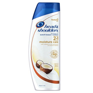 Dầu Gội & Xả ngừa Gàu & Dưỡng Ẩm Da Đầu Head & Shoulders Moisture Care 2-in-1 Dandruff Shampoo and Conditioner 380ml (Mỹ