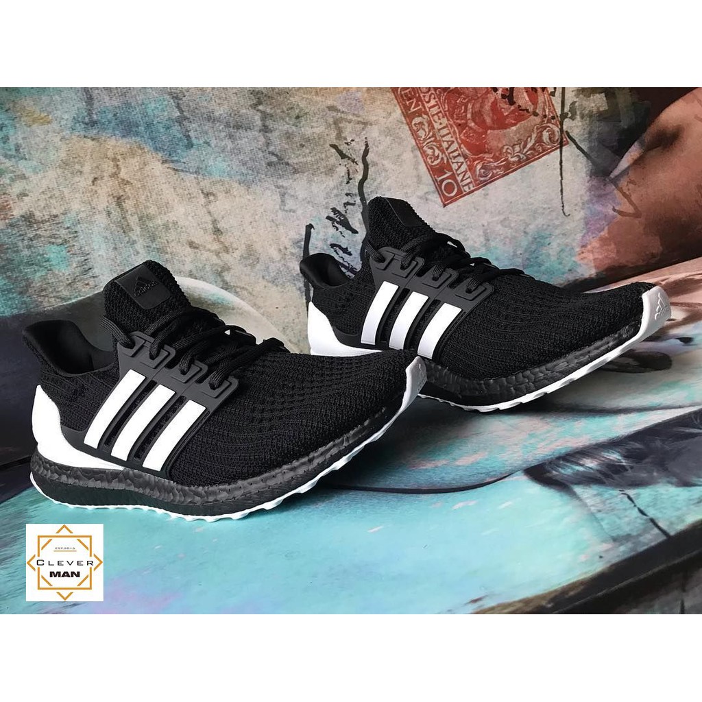 GIẦY đẹp (SIÊU HOT) giày thể thao ULTRA BOOST 4.0 orca đen kẻ trắng giá tốt 2020 : hot