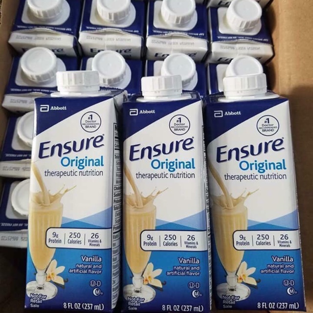 Combo 6 hộp hoặc 6 chai sữa nước Ensure Original Mỹ 237ml (hàng air)