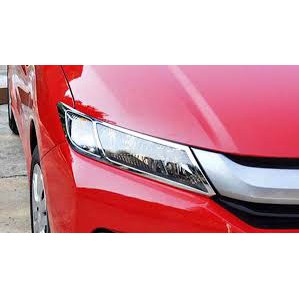 Ốp viền đèn pha, hậu xe Honda City 2017- 2020, 2021, 2022 - Mạ crom sáng bóng