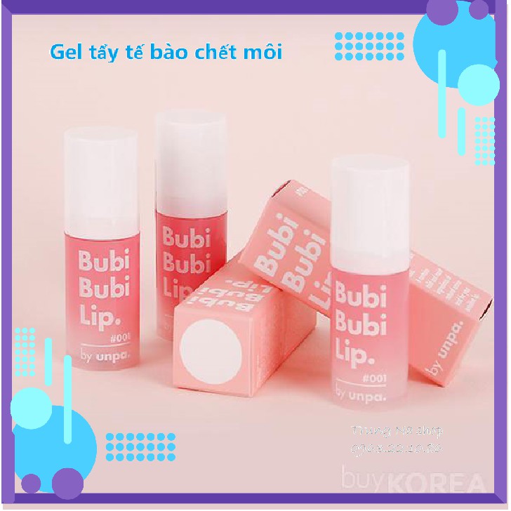 Gel tẩy da chết môi BUBI BUBI LIP