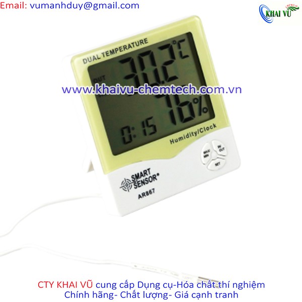[CAO CẤP - HÃNG SMART SENSOR] Nhiệt kế đo độ ẩm và nhiệt độ Smart Sensor AR867