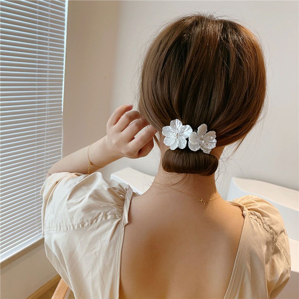 Kẹp Tóc Hình Hoa Đính Ngọc Trai Giả Thời Trang Cho Nữ