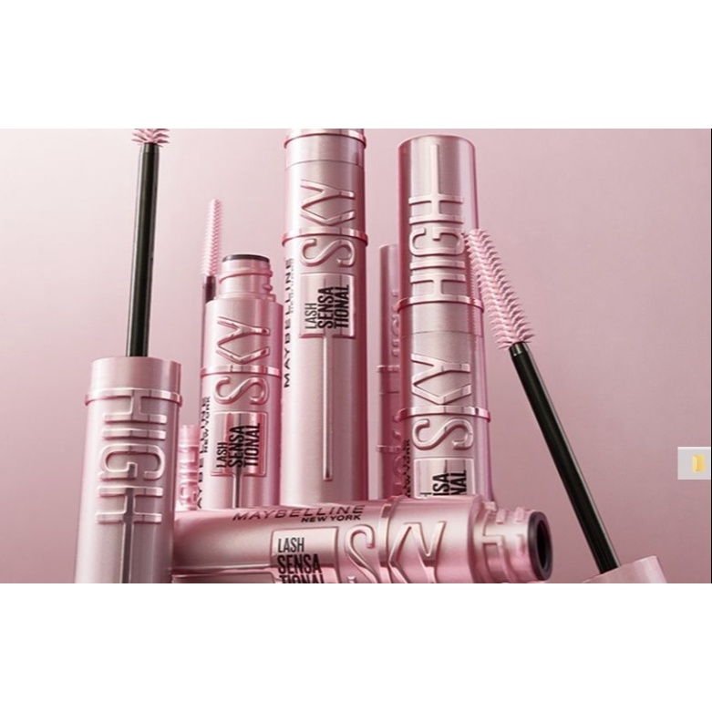 Mascara Maybelline Sky High waterproof (không thấm nước) màu đen hot trend Tiktok
