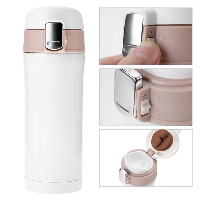 【moonbase】350ml Stainless Steel Vacuum Thermos Insulated Water Bottle Travel Mug Coffee Tea Cup