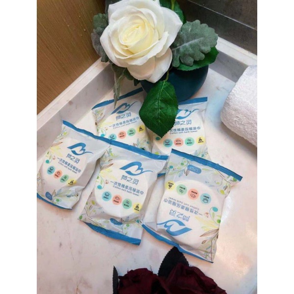 Khăn tắm bông nén dày, khăn tắm khách sạn phụ kiện du lịch sử dụng một lần (Cỡ Lớn) (k73)