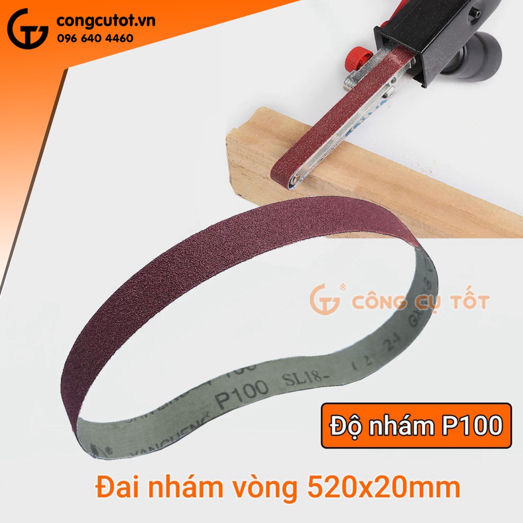 Đai nhám vòng 520x20mm chống mài mòn, chống ẩm, chống tĩnh điện