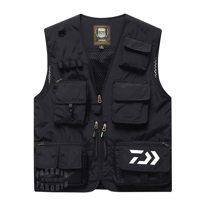 Áo KhoáC Thể Thao Daiwa ChấT LiệU ThoáNg Khí Có Nhiều TúI Cho Nam