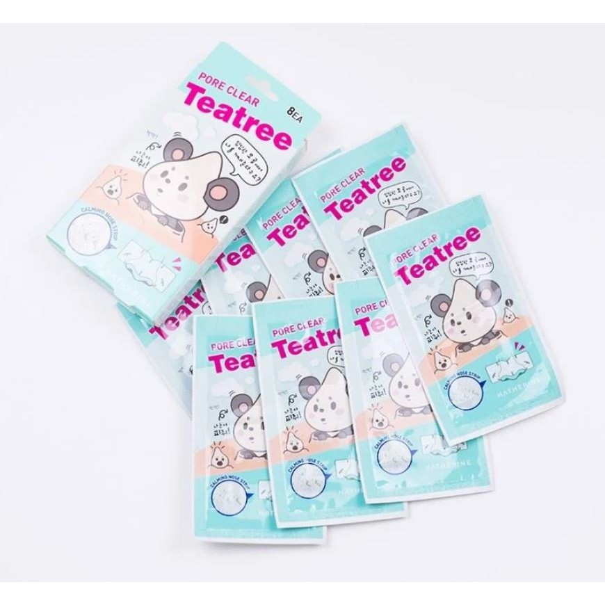 1 Miếng] Miếng Dán Lột Mụn Đầu Đen Chiết Xuất Tràm Trà Hatherine Pore Clear Calming | BigBuy360 - bigbuy360.vn