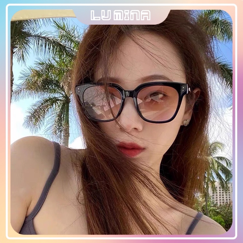 Kính mát thời trang nữ LUMINA gọng quá khổ chống UV400 và tia bức xạ đi biển chụp ảnh cực xinh cân mọi ouffit 244