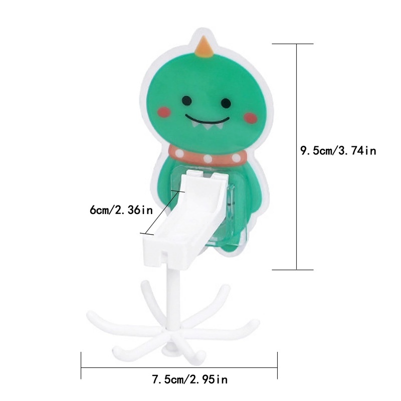 Móc Dán Tường Hình Hoạt Hình Xoay 360 Độ Tiện Dụng° Giá Treo Đồ 6 Móc Có Thể Xoay Được Cho Nhà Bếp Nhà Tắm Giá Đỡ