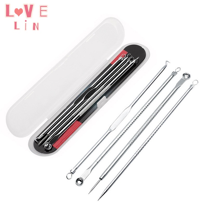 [Hàng mới về] Bộ 4 Dụng Cụ Nặn Mụn Đầu Đen Hiệu Quả