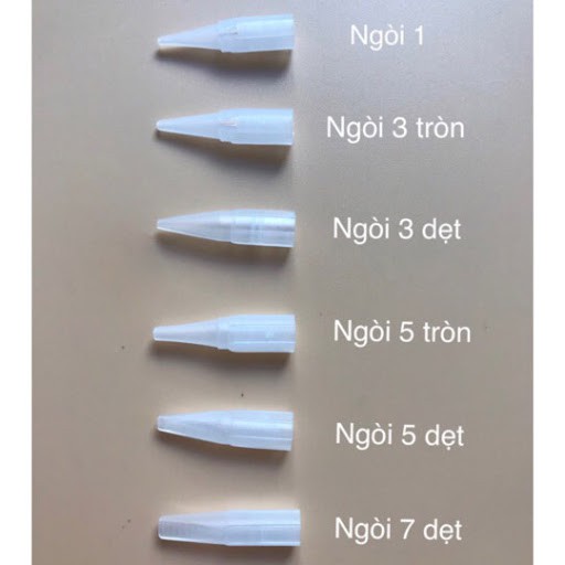 100 Đầu ngòi kim 1, 3, 5, phổ thông phun xăm thẩm mỹ