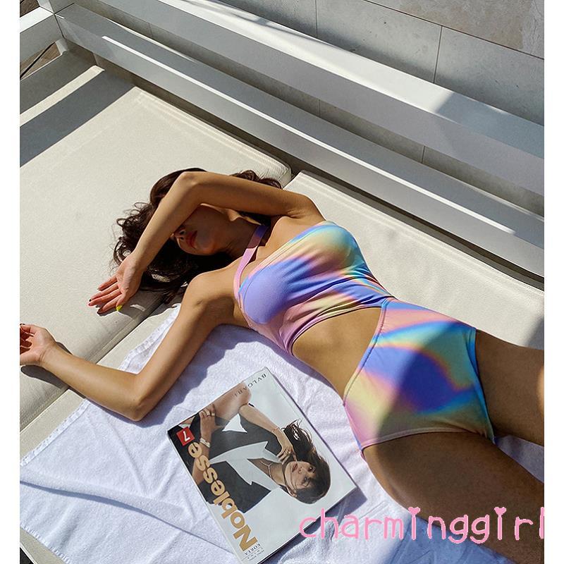 Đồ Bơi Một Mảnh Màu Cầu Vồng Hợp Thời Trang Cho Nữ | BigBuy360 - bigbuy360.vn