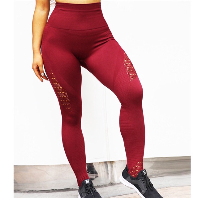 Quần legging HOPPE FUMENG lưng cao tập thể dục thể thao cho nữ