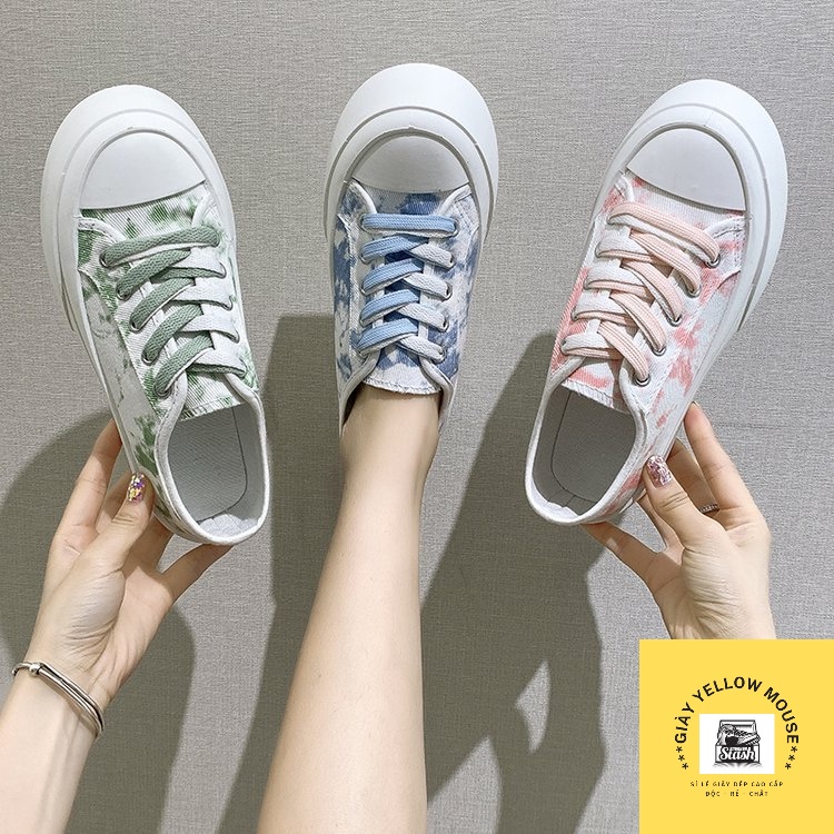 Loại Đẹp full hộp Giày thể thao giày sneaker nữ  VIDEO + ẢNH THẬT  2 bộ dây phối màu cá tính (2 màu)