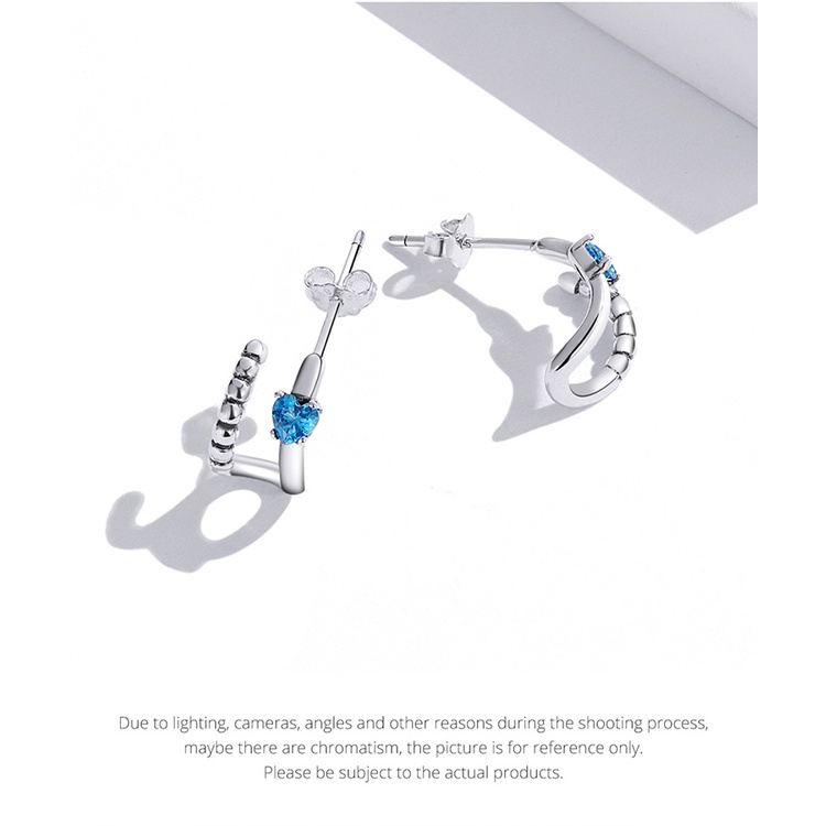 Bông tai Bamoer SCE1331 bằng bạc 925 thời trang tinh tế phù hợp làm quà tặng cho nữ