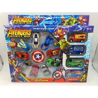 SET 13 XE SIÊU ANH HÙNG AVENGERS CAR SP476