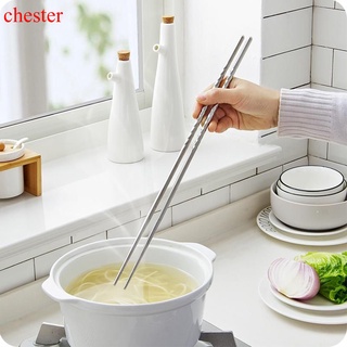 Đôi Đũa Dài 38.8 cm Bằng Thép Không Gỉ An Toàn Cho Nhà Bếp